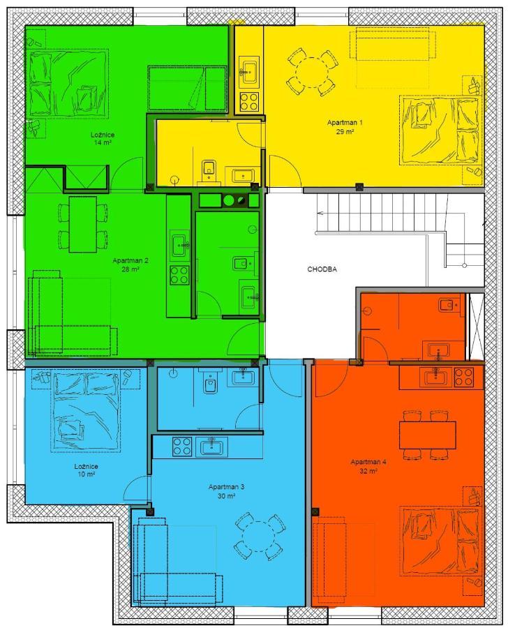 Apartmany Hacienda Boží Dar Buitenkant foto